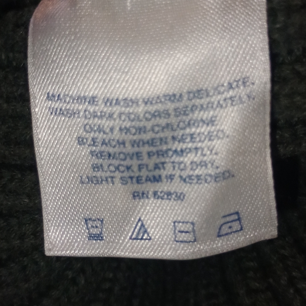 Vintage 90s Lands’ End Direct Merchants Men’s XL Ribbed Cotton Quarter Zip... - Picture 9 of 14